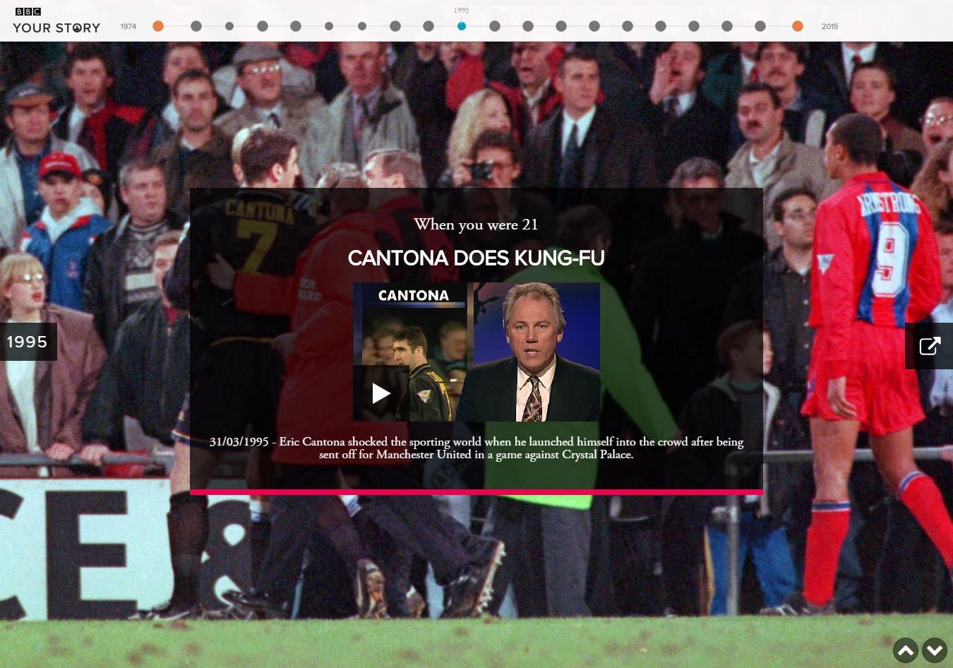 BBC Your Story Cantona Story Slide