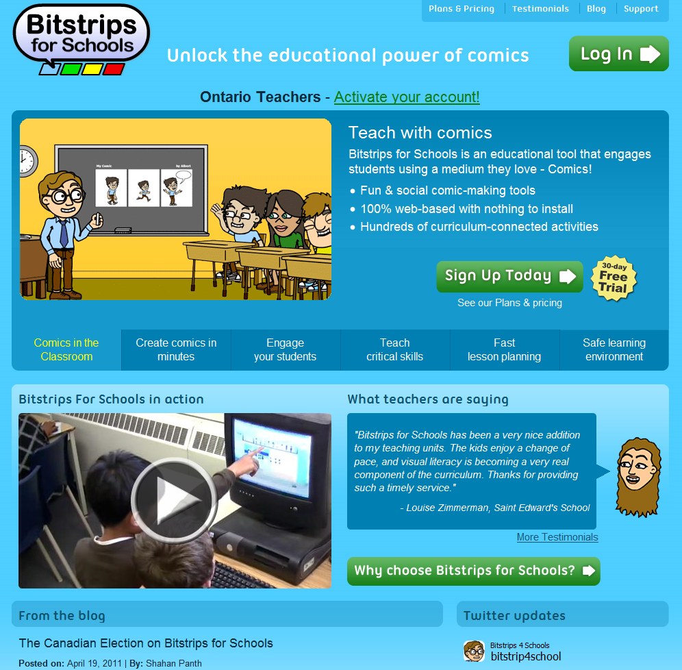 Bitstrips_for_Schools_homepage_screenshot
