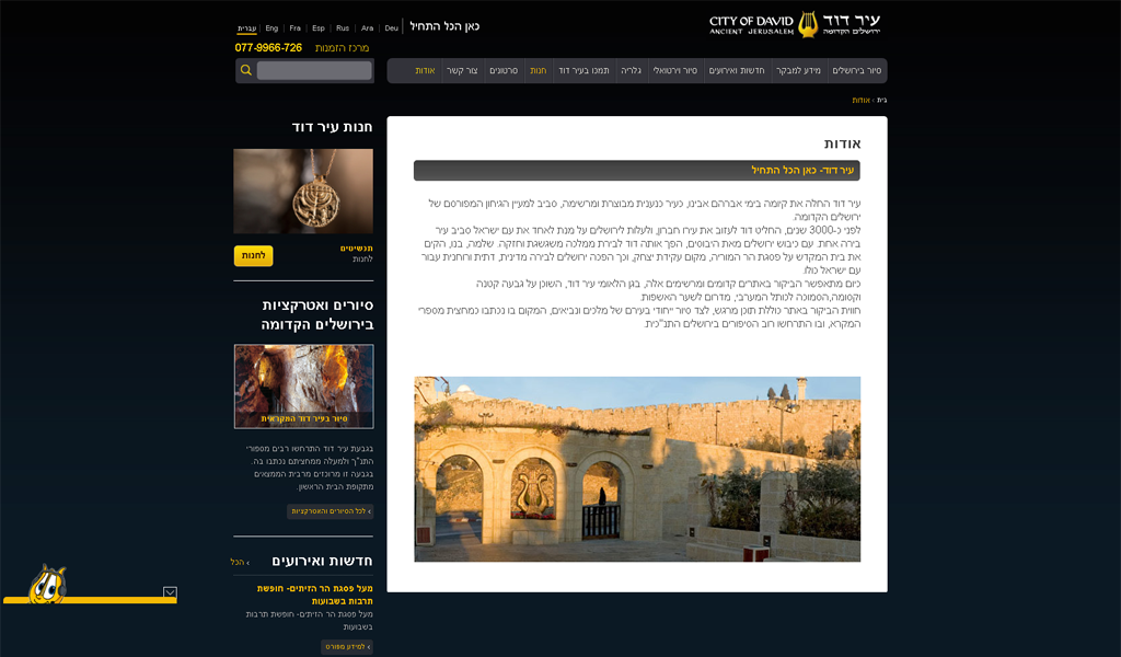 City of David - Heb About