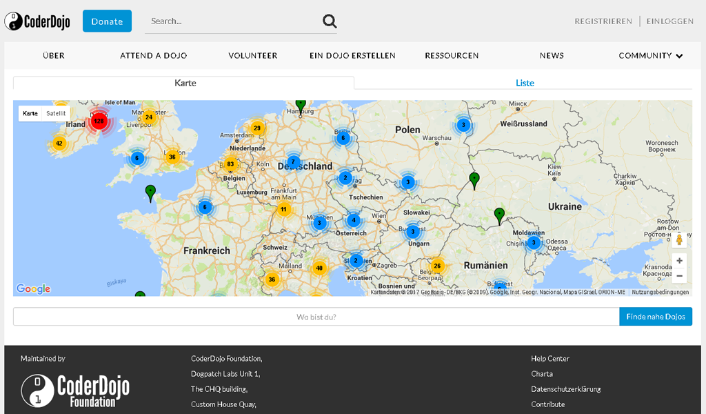 CoderDojo - Map