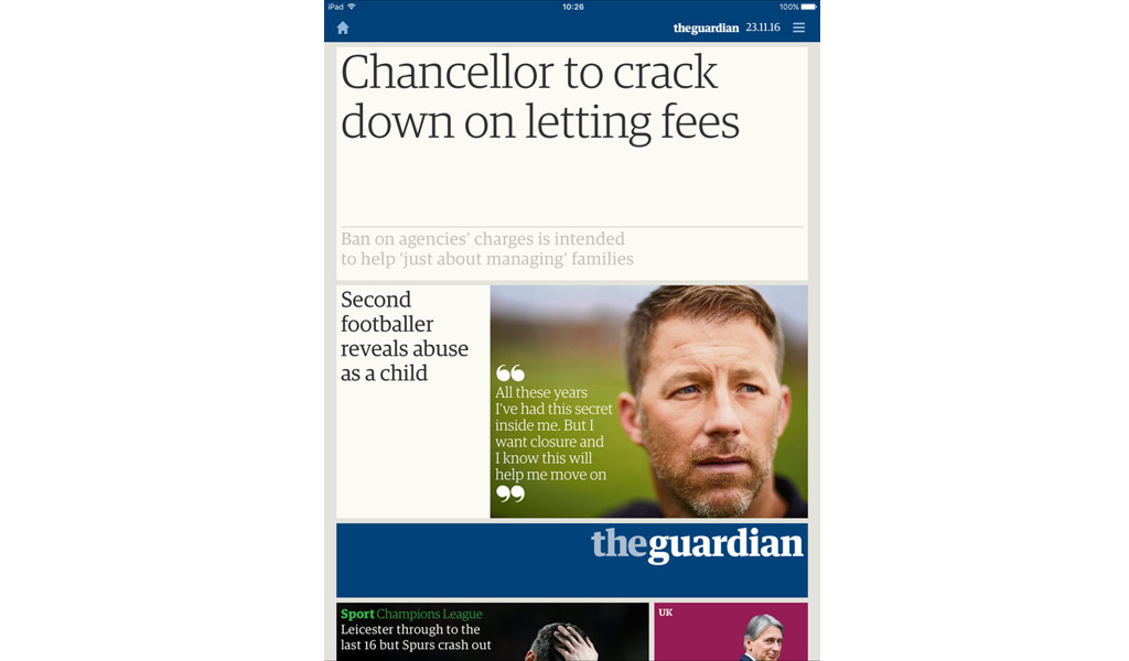 Guardian - iPad app 1