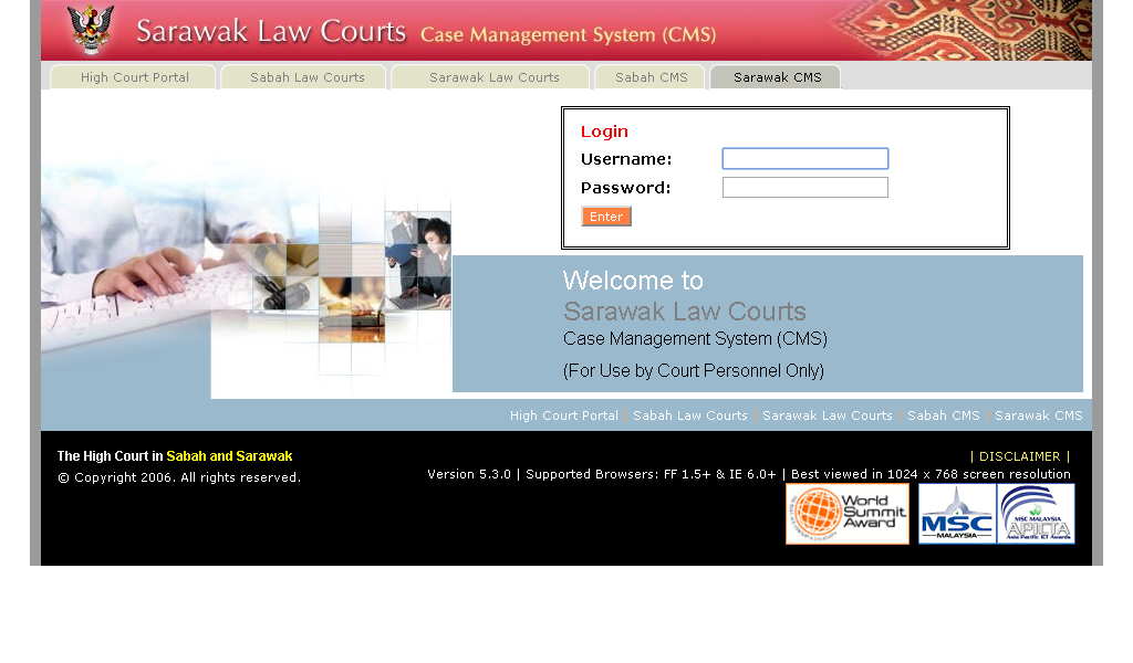 Integrated Court System Ics Wsa