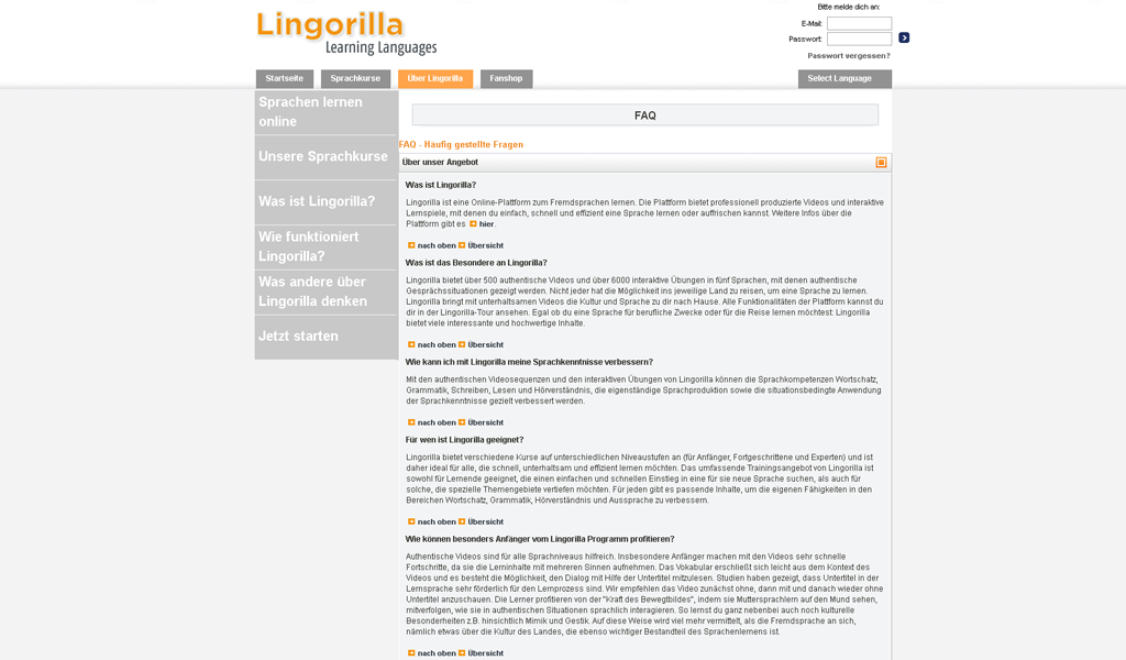Lingorilla - FAQ