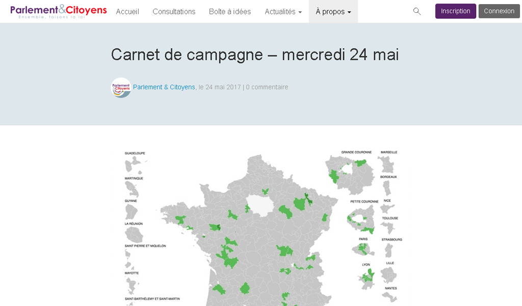 Parlement & citoyens - Map