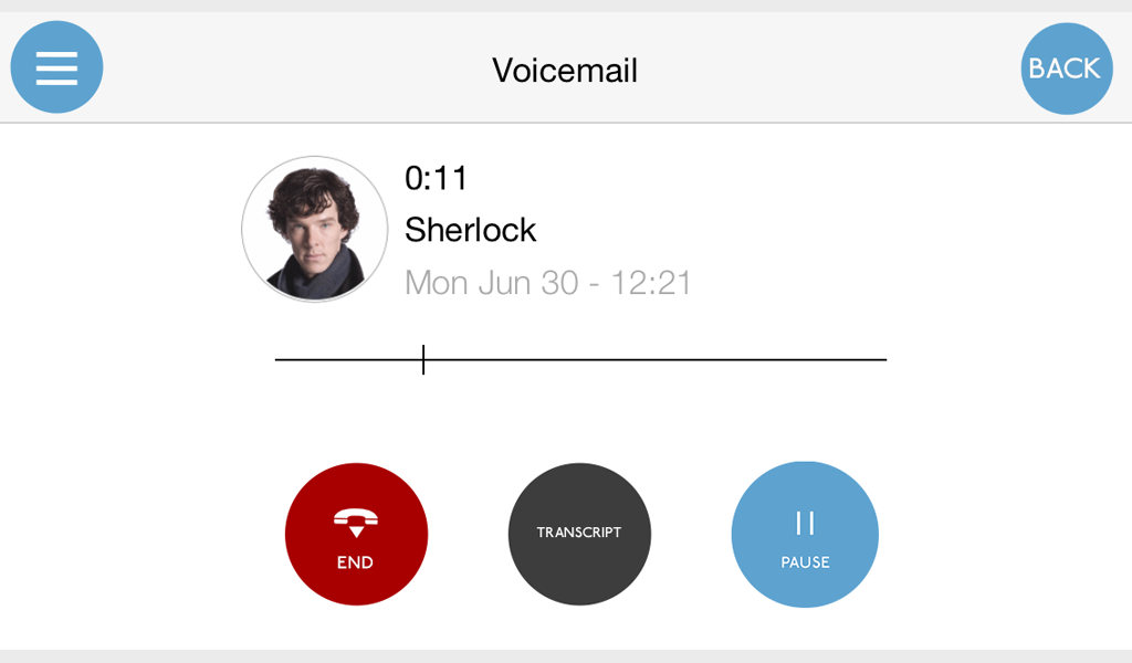 Sherlock - voicemail