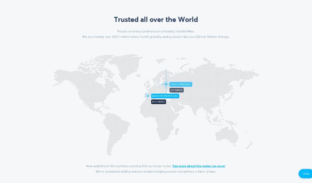 TransferWise - Map