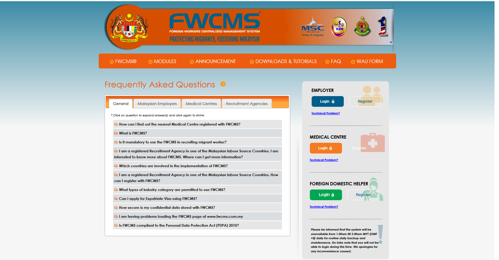 FWCMS - FAQ