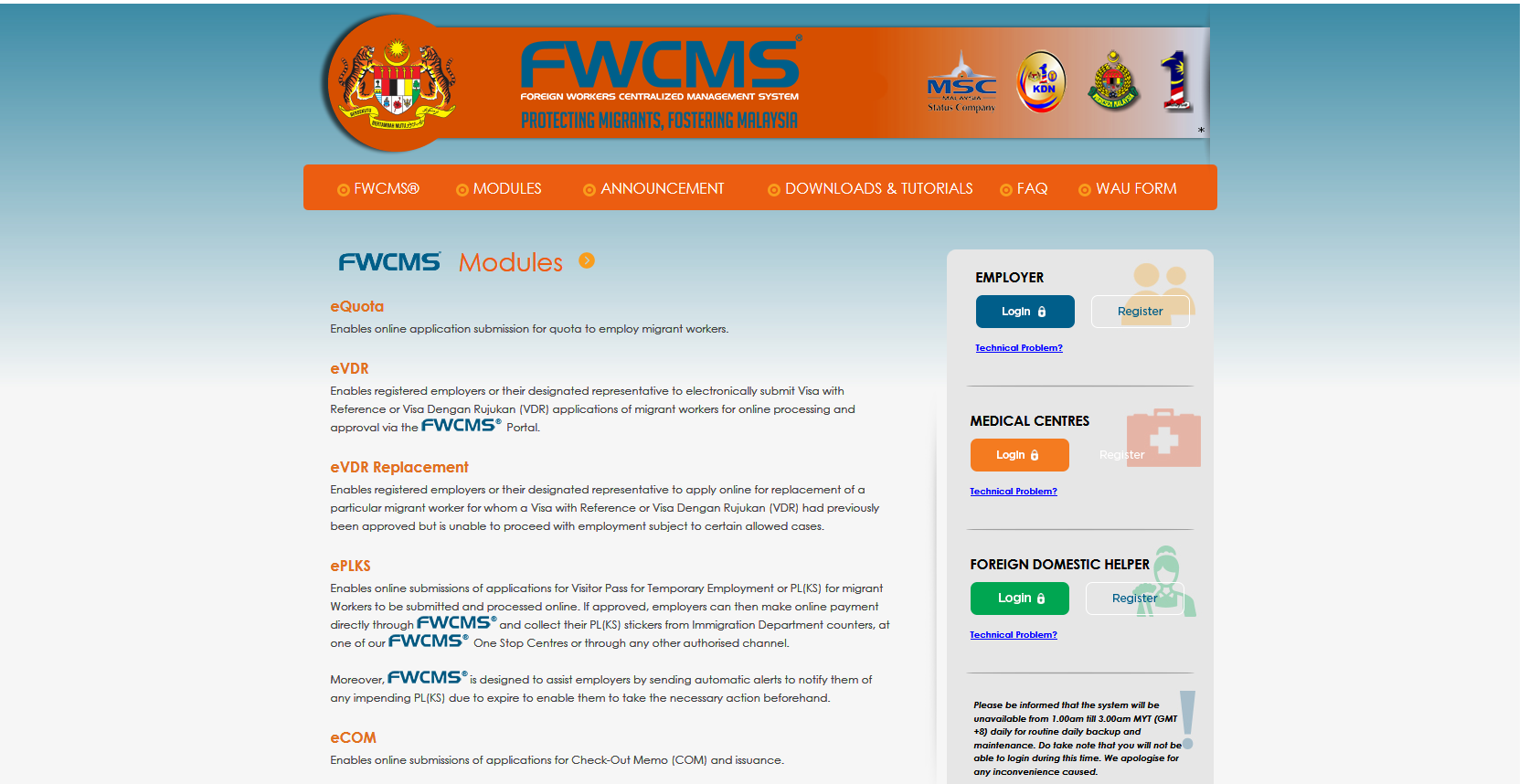 FWCMS - Modules
