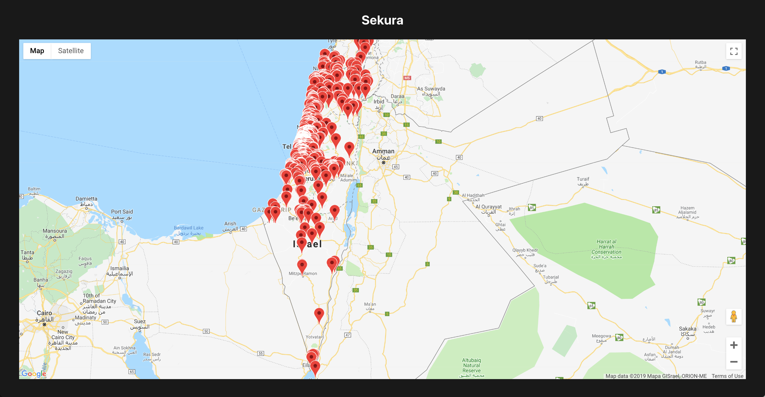 Sekura - user activity locations