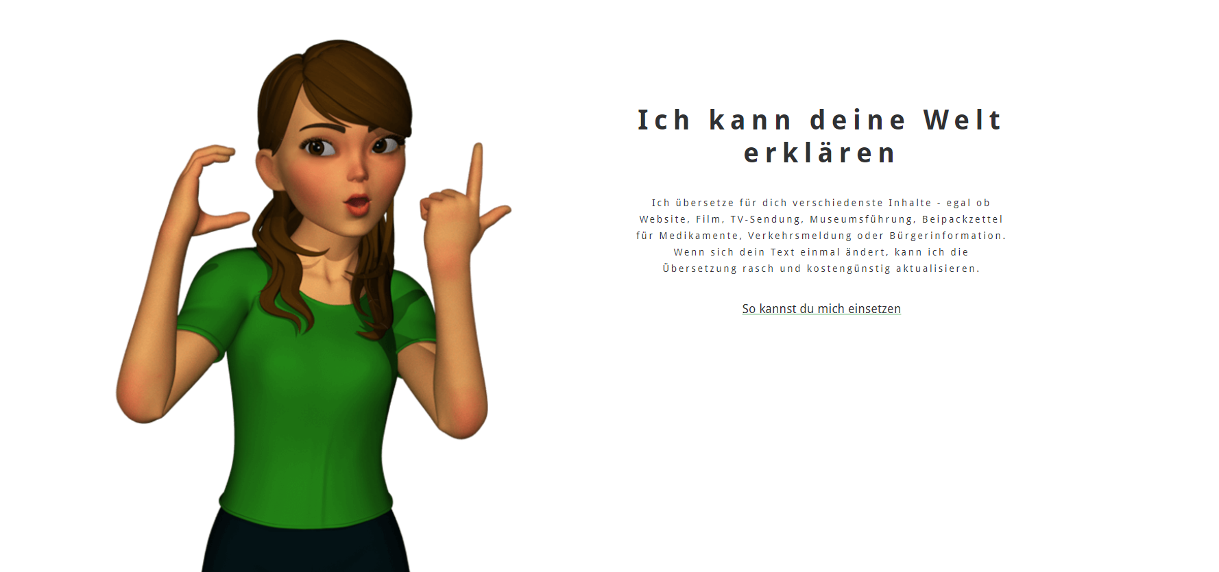 SiMAX – The Sign Language Avatar System | WSA