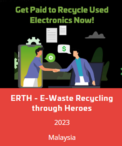 Erth offers free e-waste pickups, rewards for devices, and grades items as Reusable, Repairable, or Recyclable based on potential use or disposition.